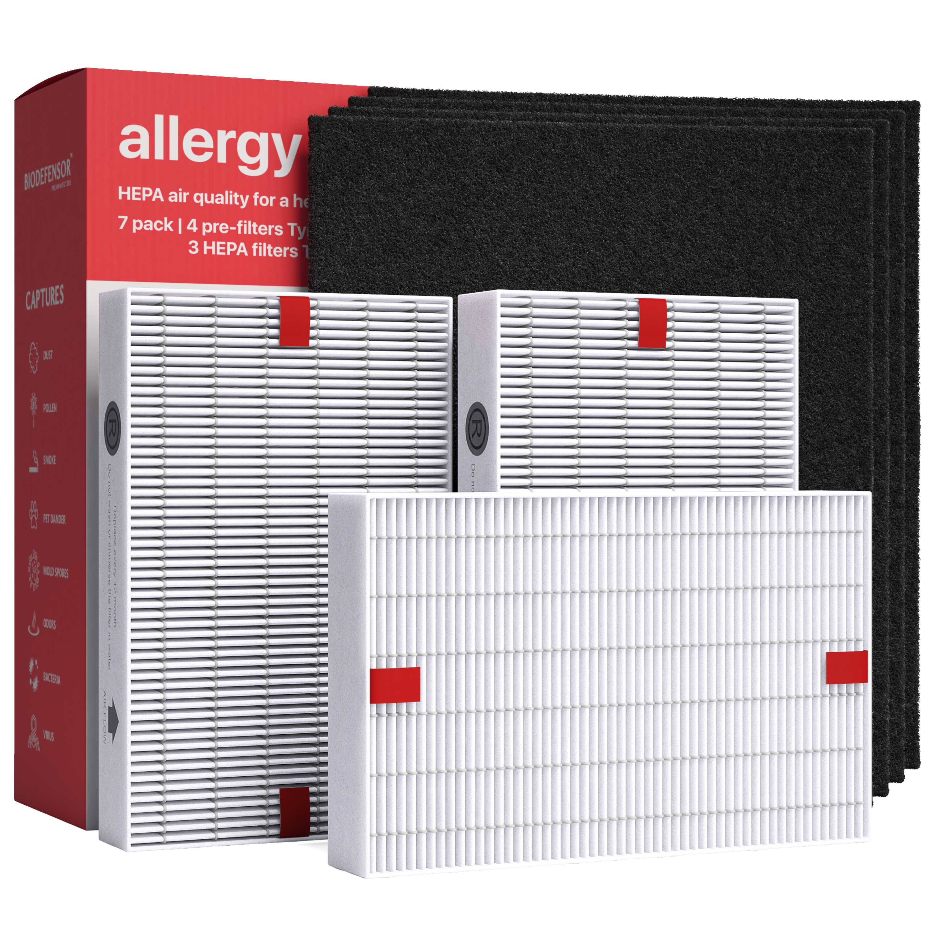 Honeywell HPA300 Replacement Filter Pack by BIODEFENSOR